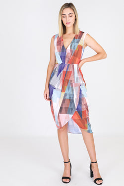 3RD Love Multi Coloured Sleeveless Dress