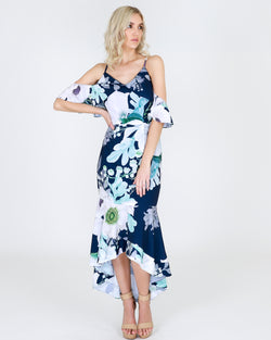 3RD Love Floral Fish Tail Dress