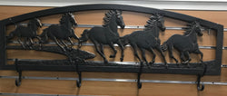 Running Horses Cast Iron Wall Hanging