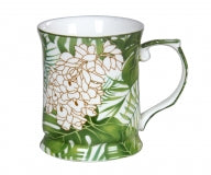 Tropical Palm Mug with Flat Bottom