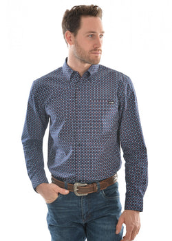 Pure Western Men's Steve Print Button Down Long Sleeve Shirt