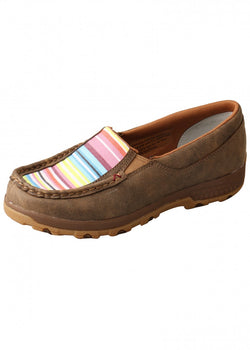 Twisted X Ladies Striped Cell Stretch Slip On