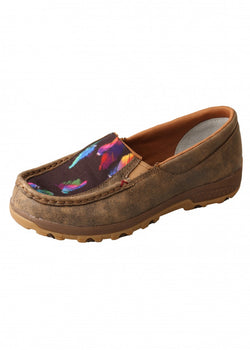 Twisted X Ladies Feather Cell stretch Slip On