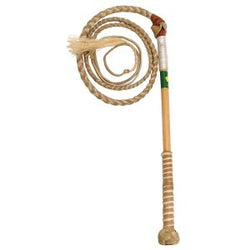 Nemeth White Hide Stockwhip 4 Plait