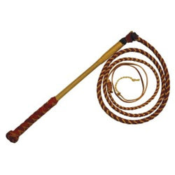 Stockmaster Red Hide Stockwhip 4 Plait