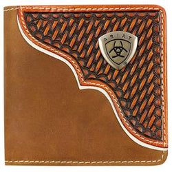 Ariat Bi Fold Basket Weave Waller
