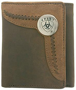 Ariat Two Tone Tri Fold Wallet