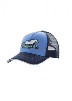Wrangler Girl's Lacey Blue Trucker Cap