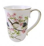 Blue Wren Mug with Oval Bottom