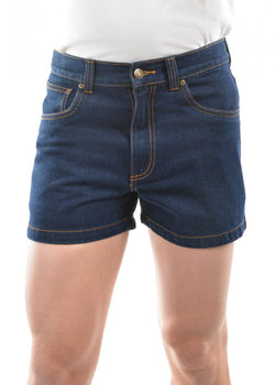 Hard Slog Men's Stretch Denim Shorts 4 Inch Leg