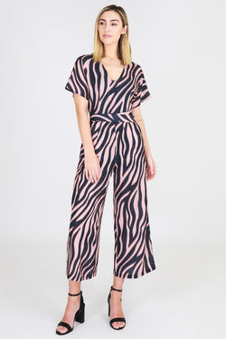 3RD Love Ladies Striped Jumpsuit
