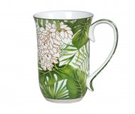Tropical Palm Print Oval Bottom