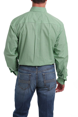Cinch Men's Geometric Print Button Down Long Sleeve Shirt