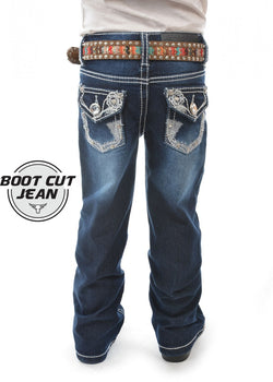 Pure Western Girl's Daisy Boot Cut Jeans