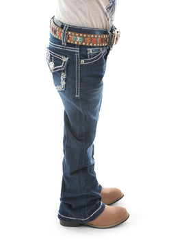 Pure Western Girl's Daisy Boot Cut Jeans